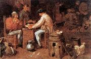BROUWER, Adriaen The Card Players fd USA oil painting artist